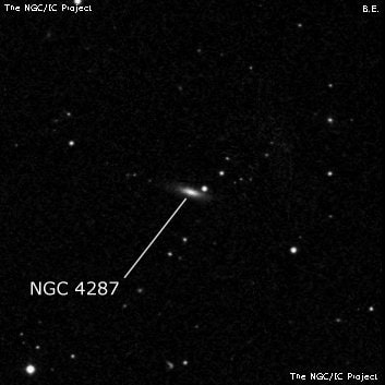 NGC 4287 - спиральная галактика. Описание NGC 4287:, Галактика в созвездии Дева