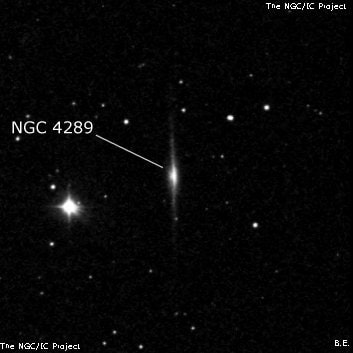 NGC 4289 - спиральная галактика. Описание NGC 4289:, Галактика в созвездии Дева