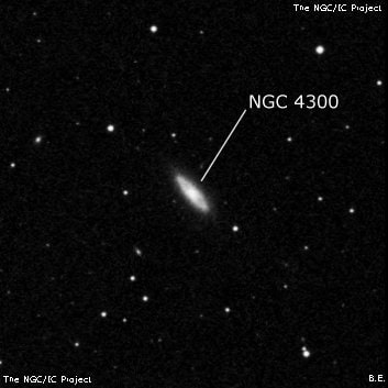NGC 4300 - спиральная галактика. Описание NGC 4300:, Галактика в созвездии Дева