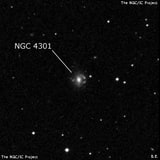 NGC 4301 - спиральная галактика с баром. Описание NGC 4301:, Галактика в созвездии Дева