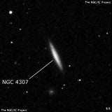NGC 4307 - спиральная галактика. Описание NGC 4307:, Галактика в созвездии Дева