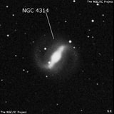 NGC 4314 - спиральная галактика с баром. Описание NGC 4314:, Галактика в созвездии Волосы Вероники