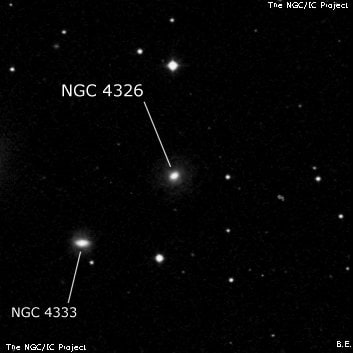 NGC 4326 - спиральная галактика с баром. Описание NGC 4326:, Галактика в созвездии Дева