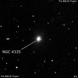 NGC 4335 - эллиптическая галактика. Описание NGC 4335:, Галактика в созвездии Большая Медведица