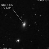 NGC 4336 - спиральная галактика с баром. Описание NGC 4336:, Галактика в созвездии Волосы Вероники