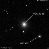 NGC 4339 - эллиптическая галактика. Описание NGC 4339:, Галактика в созвездии Дева