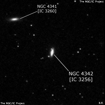 NGC 4342 - галактика. Описание NGC 4342:, Галактика в созвездии Дева