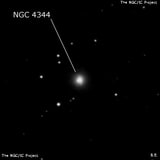 NGC 4344 - спиральная галактика с баром. Описание NGC 4344:, Галактика в созвездии Волосы Вероники