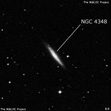 NGC 4348 - галактика. Описание NGC 4348:, Галактика в созвездии Дева