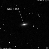 NGC 4352 - линзовидная галактика. Описание NGC 4352:, Галактика в созвездии Дева