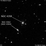 NGC 4358 - линзовидная галактика. Описание NGC 4358:, Галактика в созвездии Большая Медведица