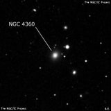 NGC 4360 - эллиптическая галактика. Описание NGC 4360:, Галактика в созвездии Дева
