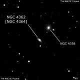 NGC 4362 - галактика. Описание NGC 4362:, Объект глубокого космоса в созвездии Большая Медведица