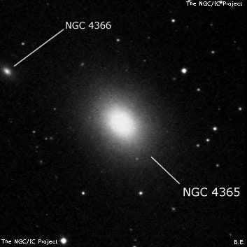 NGC 4365 - эллиптическая галактика. Описание NGC 4365:, Галактика в созвездии Дева