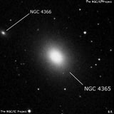 NGC 4365 - эллиптическая галактика. Описание NGC 4365:, Галактика в созвездии Дева