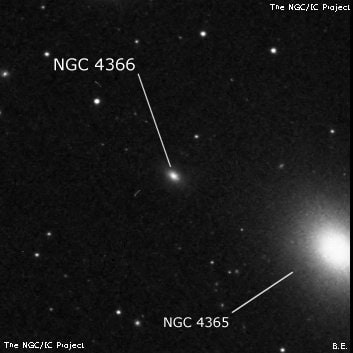 NGC 4366 - галактика. Описание NGC 4366:, Галактика в созвездии Дева