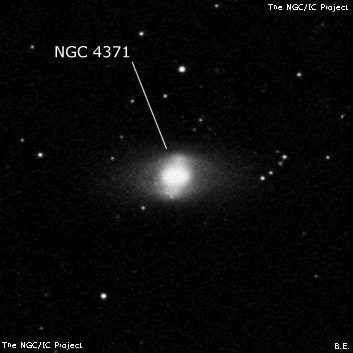 NGC 4371 - спиральная галактика с баром. Описание NGC 4371:, Галактика в созвездии Дева