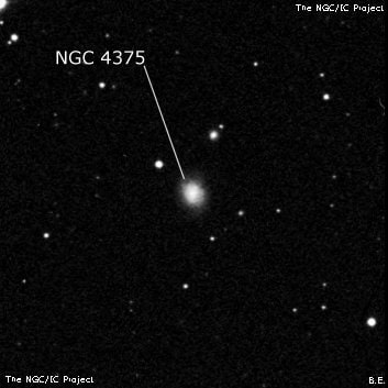 NGC 4375 - спиральная галактика с баром. Описание NGC 4375:, Галактика в созвездии Волосы Вероники