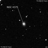NGC 4375 - спиральная галактика с баром. Описание NGC 4375:, Галактика в созвездии Волосы Вероники