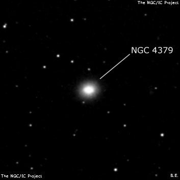 NGC 4379 - галактика. Описание NGC 4379:, Галактика в созвездии Волосы Вероники