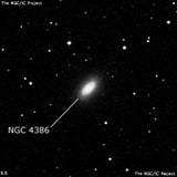 NGC 4386 - спиральная галактика с баром. Описание NGC 4386:, Галактика в созвездии Дракон