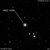 NGC 4391 - галактика. Описание NGC 4391:, Галактика в созвездии Дракон