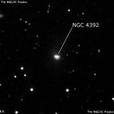 NGC 4392 - галактика. Описание NGC 4392:, Галактика в созвездии Гончие Псы