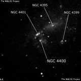 NGC 4400 - H 2 -регион или часть галактики. Описание NGC 4400:, Объект глубокого космоса в созвездии Гончие Псы