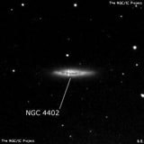 NGC 4402 - спиральная галактика. Описание NGC 4402:, Галактика в созвездии Дева