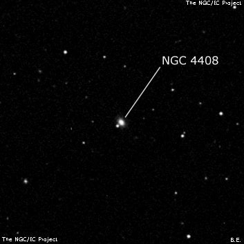 NGC 4408 - линзовидная галактика. Описание NGC 4408:, Галактика в созвездии Волосы Вероники