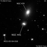 NGC 441 - спиральная галактика с баром. Описание NGC 441:, Галактика в созвездии Скульптор