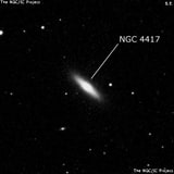 NGC 4417 - спиральная галактика с баром. Описание NGC 4417:, Галактика в созвездии Дева