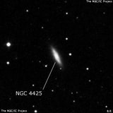 NGC 4425 - спиральная галактика с баром. Описание NGC 4425:, Галактика в созвездии Дева