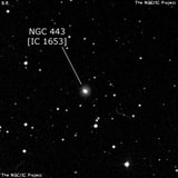 NGC 443 - спиральная галактика. Описание NGC 443:, Галактика в созвездии Рыбы