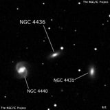NGC 4436 - линзовидная галактика. Описание NGC 4436:, Галактика в созвездии Дева
