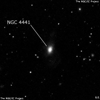 NGC 4441 - спиральная галактика с баром. Описание NGC 4441:, Галактика в созвездии Дракон