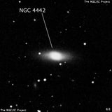 NGC 4442 - спиральная галактика с баром. Описание NGC 4442:, Галактика в созвездии Дева