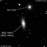 NGC 4443 - спиральная галактика с баром. Описание NGC 4443:, Галактика в созвездии Дева