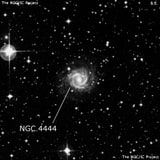 NGC 4444 - спиральная галактика с баром. Описание NGC 4444:, Галактика в созвездии Центавр
