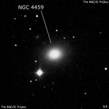 NGC 4459 - линзовидная галактика. Описание NGC 4459:, Галактика в созвездии Волосы Вероники