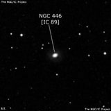 NGC 446 - спиральная галактика с баром. Описание NGC 446:, Галактика в созвездии Рыбы