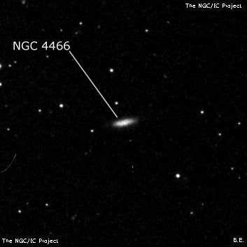 NGC 4466 - галактика. Описание NGC 4466:, Галактика в созвездии Дева