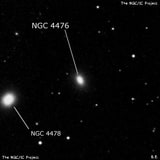 NGC 4476 - галактика. Описание NGC 4476:, Галактика в созвездии Дева