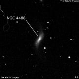 NGC 4488 - спиральная галактика с баром. Описание NGC 4488:, Галактика в созвездии Дева