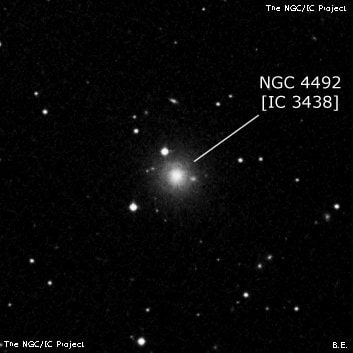 NGC 4492 - спиральная галактика. Описание NGC 4492:, Галактика в созвездии Дева