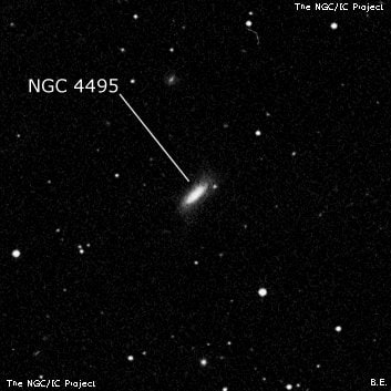 NGC 4495 - галактика. Описание NGC 4495:, Галактика в созвездии Волосы Вероники