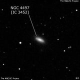 NGC 4497 - спиральная галактика с баром. Описание NGC 4497:, Галактика в созвездии Дева