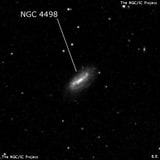 NGC 4498 - спиральная галактика с баром. Описание NGC 4498:, Галактика в созвездии Волосы Вероники