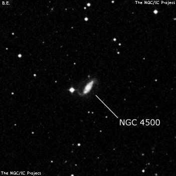 NGC 4500 - спиральная галактика с баром. Описание NGC 4500:, Галактика в созвездии Большая Медведица