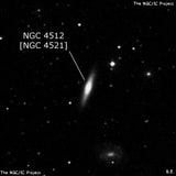 NGC 4512 - линзовидная галактика. Описание NGC 4512:, Объект глубокого космоса в созвездии Дракон